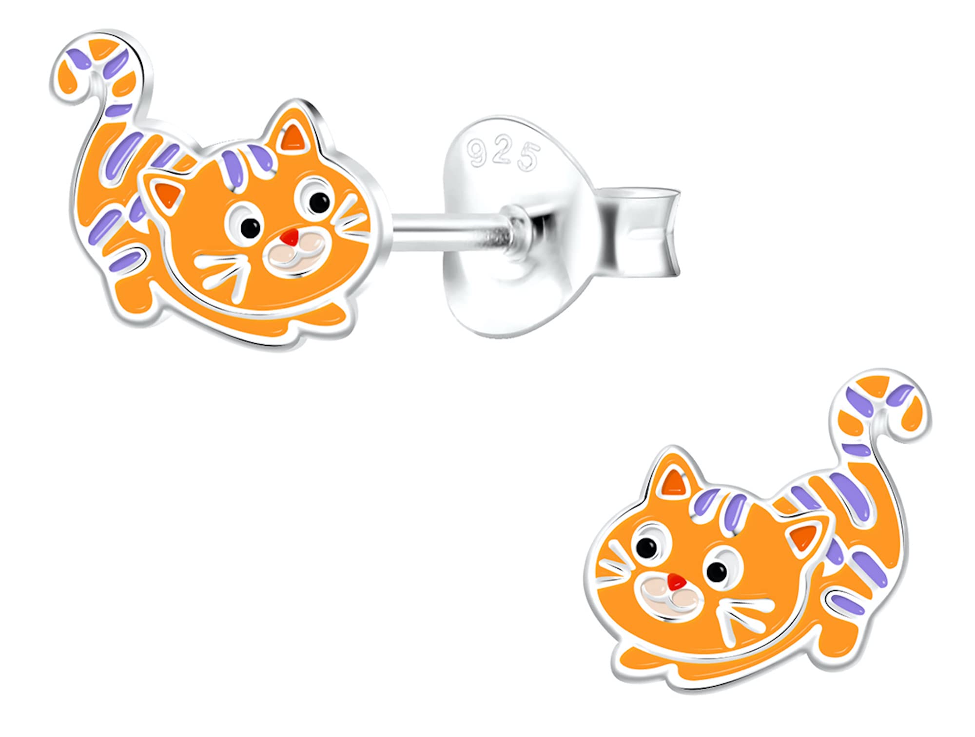 Aww So Cute 925 Sterling Silver Hypoallergenic Cat Stud Earrings for Babies, Kids & Girls | Diwali Gift/Birthday Gift | Comes in a Gift Box | 925 Stamped with Certificate of Authenticity | ER1932 (B09N1QNC3N) Amazon Price History, Amazon Price Tracker