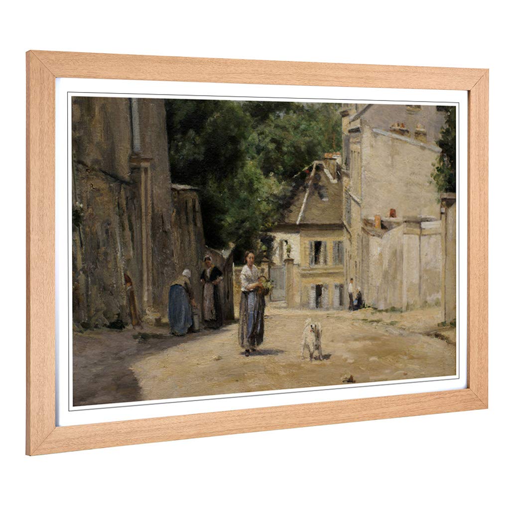 Big Box Art Framed Print of Stanislas Lepine Paris, Musee D'Orsay, Montmatre Design | Wall Art Picture| Home Decor for Kitchen, Living Room, Bedroom, Hallway, Oak, A2 / 24.5x18 Inch / 62x45cm