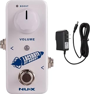 NUX Lacerate Mini Booster Pedal Bundle with 9V Power Supply