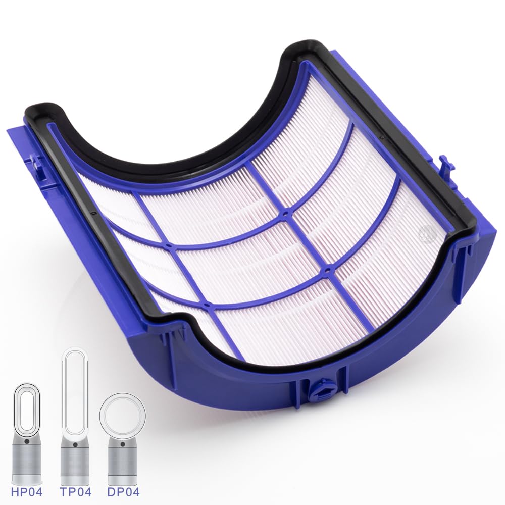 PRIMEBAG - Filter kompatibel mit Dyson Pure Cool TP04 DP04 Pure Hot+Cool HP04 Luftreiniger Heizlüfter Ersatzfilter mit Glasfaser Aktivkohle, Ersetzt 969048-05 968707-08 968708-08