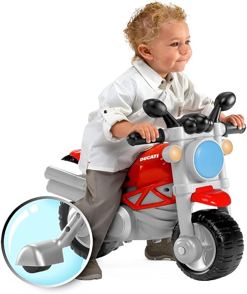 Chicco Ducati Monster Moto Giocattolo per Bambini, Gioco Cavalcabile con Clacson e Rombo Sonoro, Ruote di Supporto Rimuovibili, Max 25 Kg, Giochi per Bambini 18 Mesi, 5 Anni - 2
