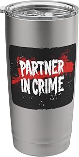 Awesome Partner in Crime Costume for Boys and Girls Stainless Steel Insulated Tumbler