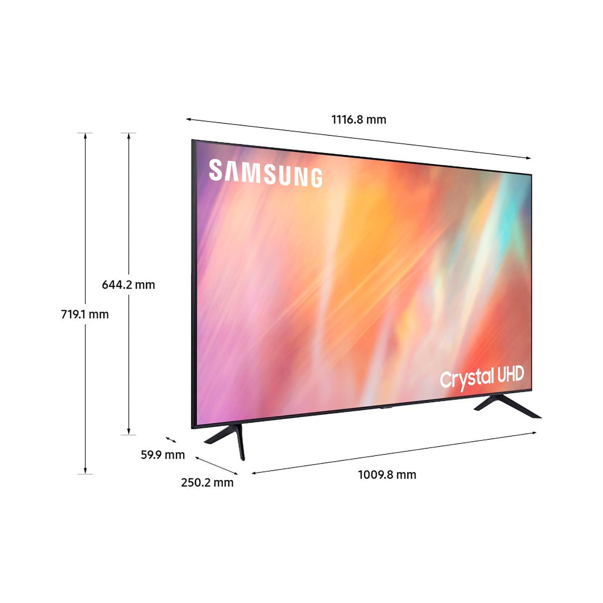 Samsung AU7190 Smart TV 4K 50 Pollici Alexa Compatible - Dettaglio
