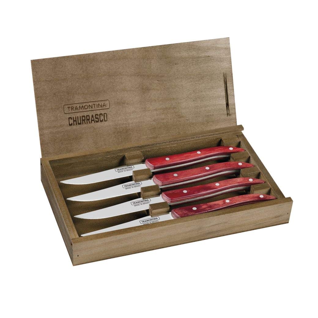 Tramontina Churrasco posate per pizza cutlery, 4 pezzi, marrone | Fare