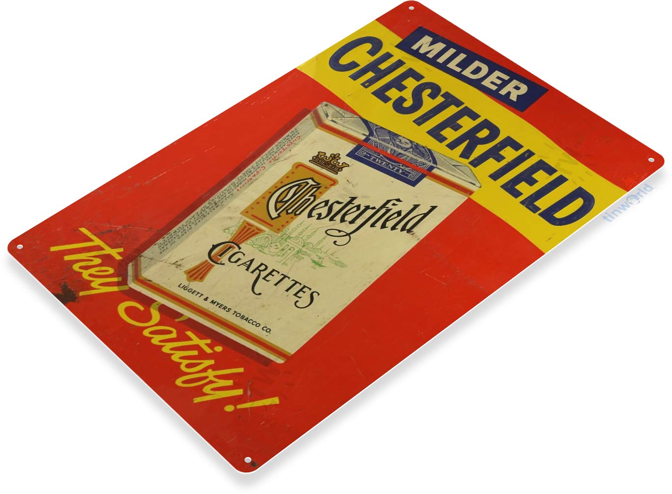 chesterfield red tobacco Amazon.com: Tinworld Tin Sign: “Chesterfield Cigarettes Tobacco Decor Art  Smoke Shop Metal Décor A285 : Home & Kitchen