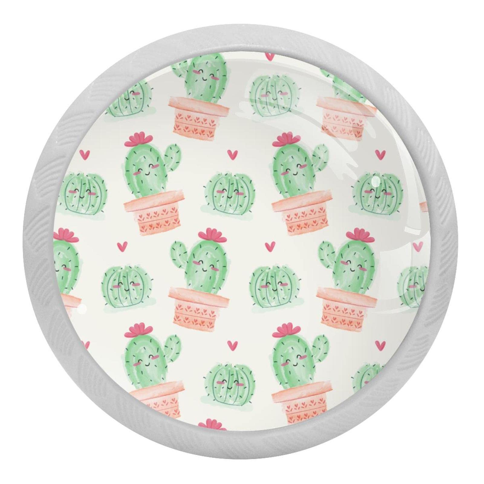 Boutons de meuble fluorescents cactus pour une cuisine lumineuse la nuit