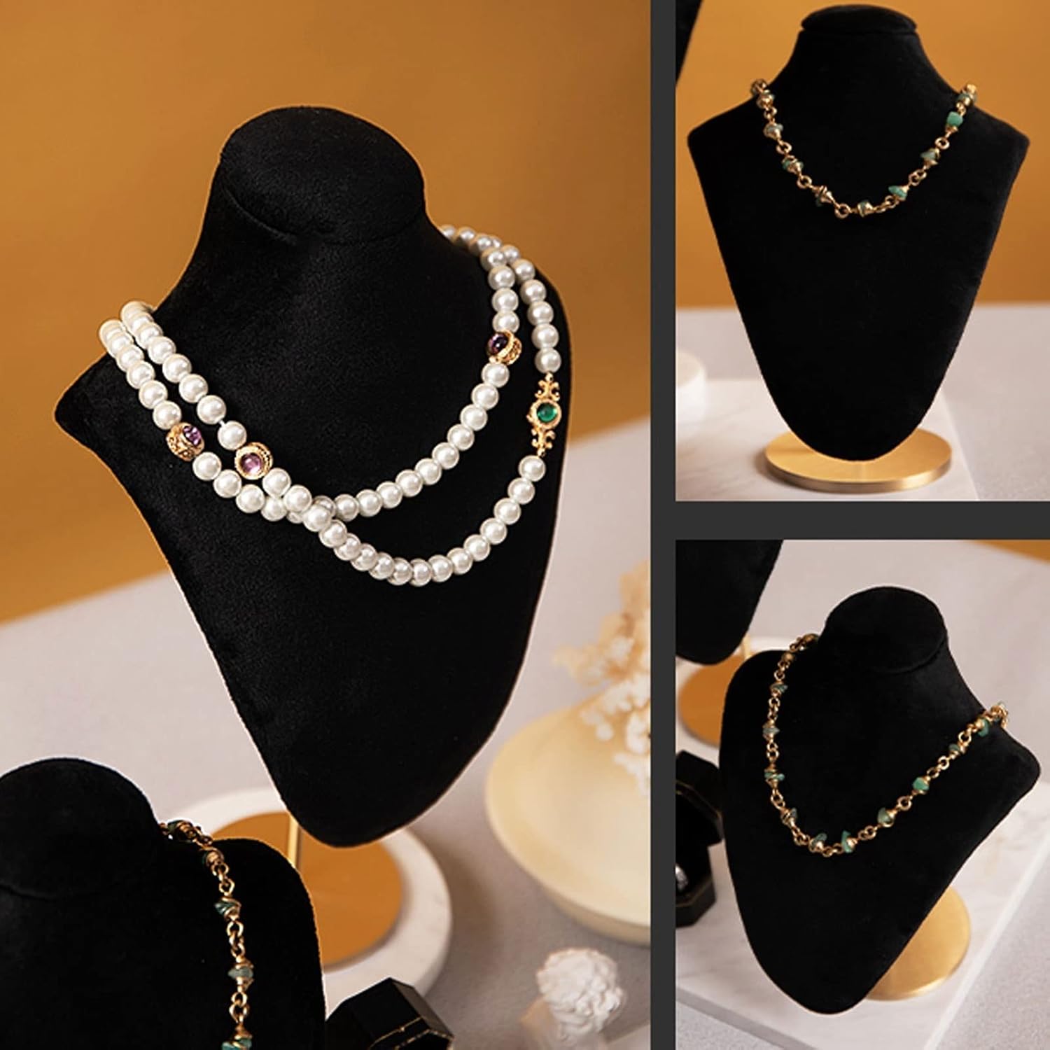 ジュエリーオーナメントディスプレイスタンド ジュエリースタンドネックレスペンダントジュエリーバストディスプレイスタンドネックレスマネ