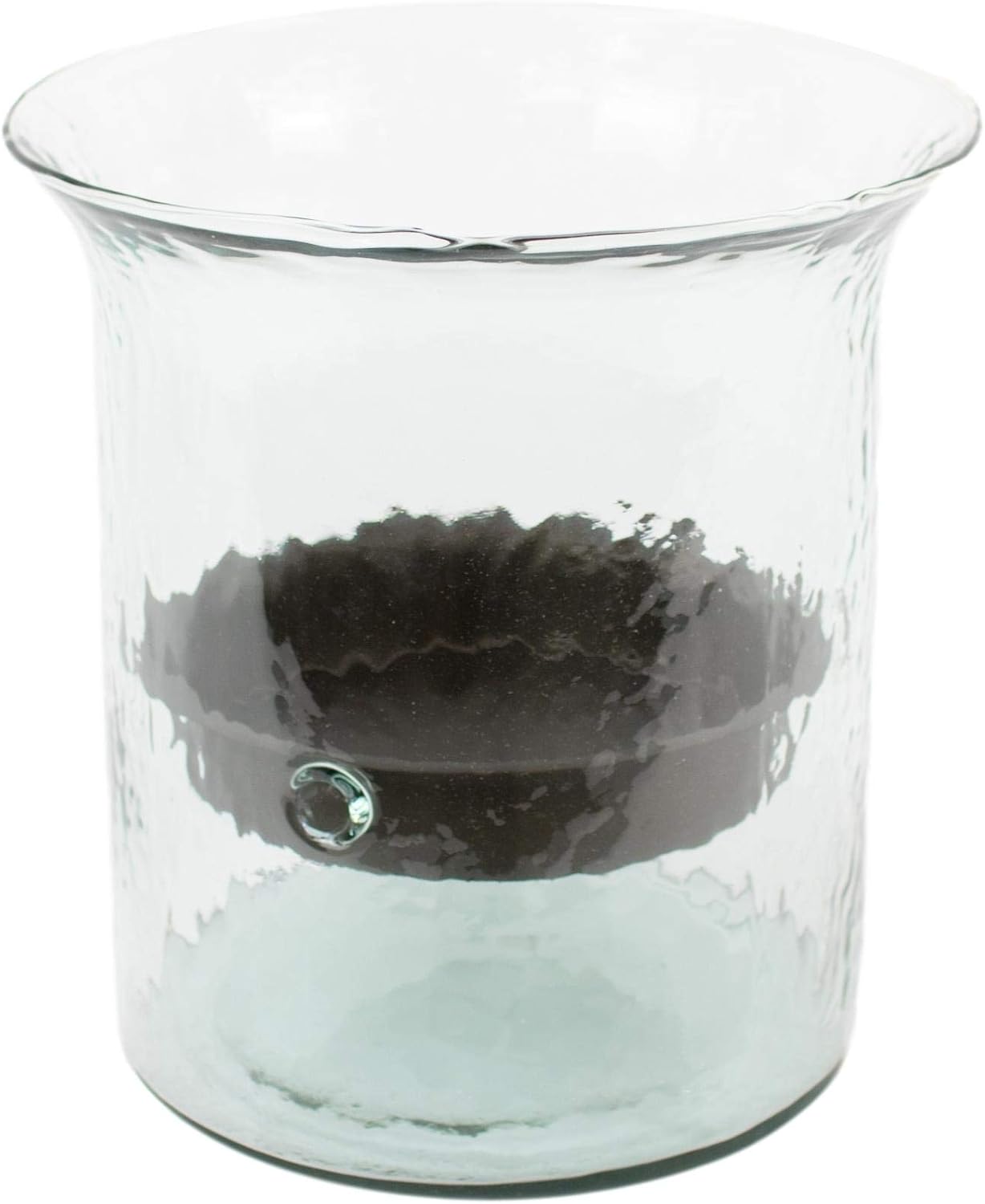 Classic Extra Large Glass Hurricane Pillar Candle Holder Rustic Centerpiece