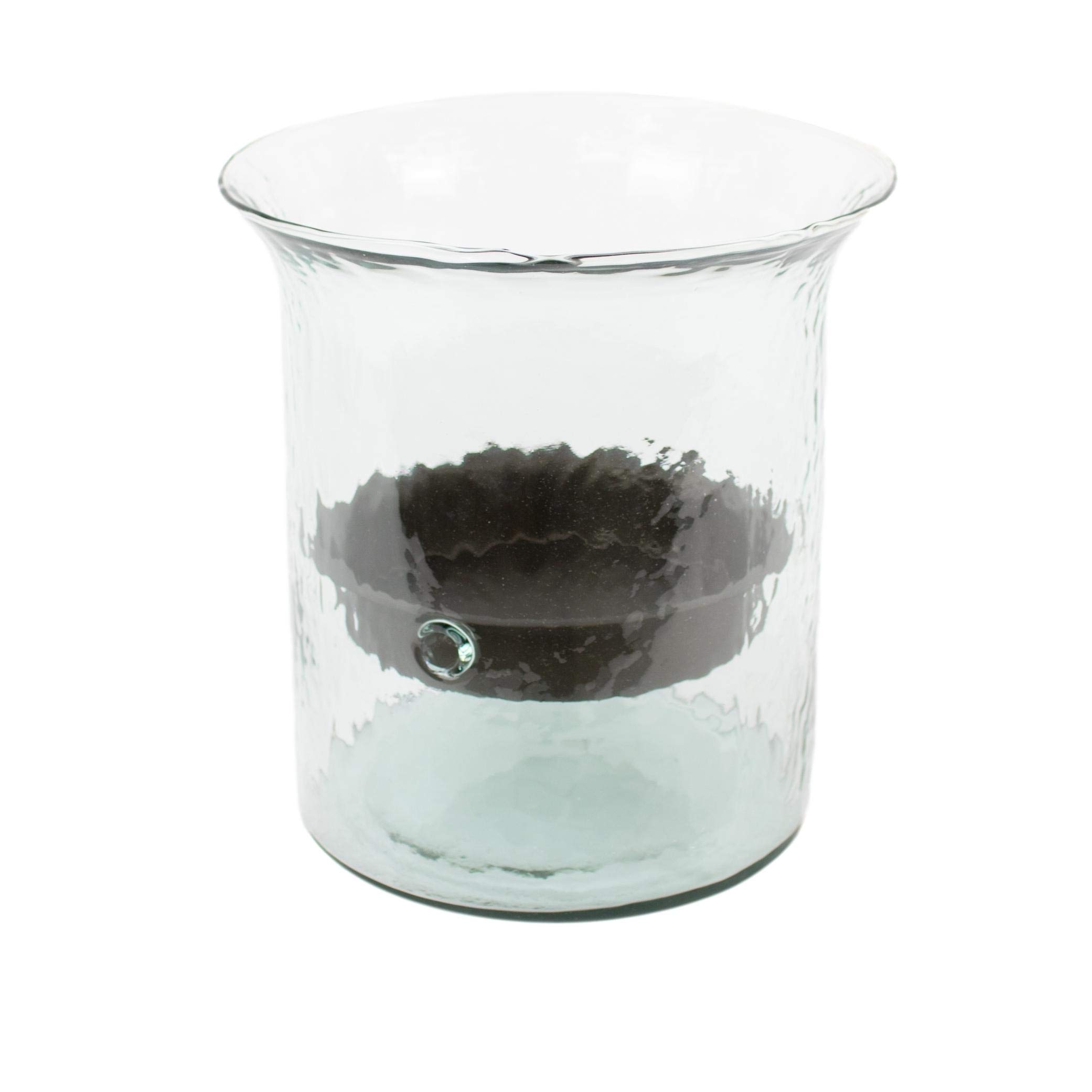 Classic Extra Large Glass Hurricane Pillar Candle Holder Rustic Centerpiece