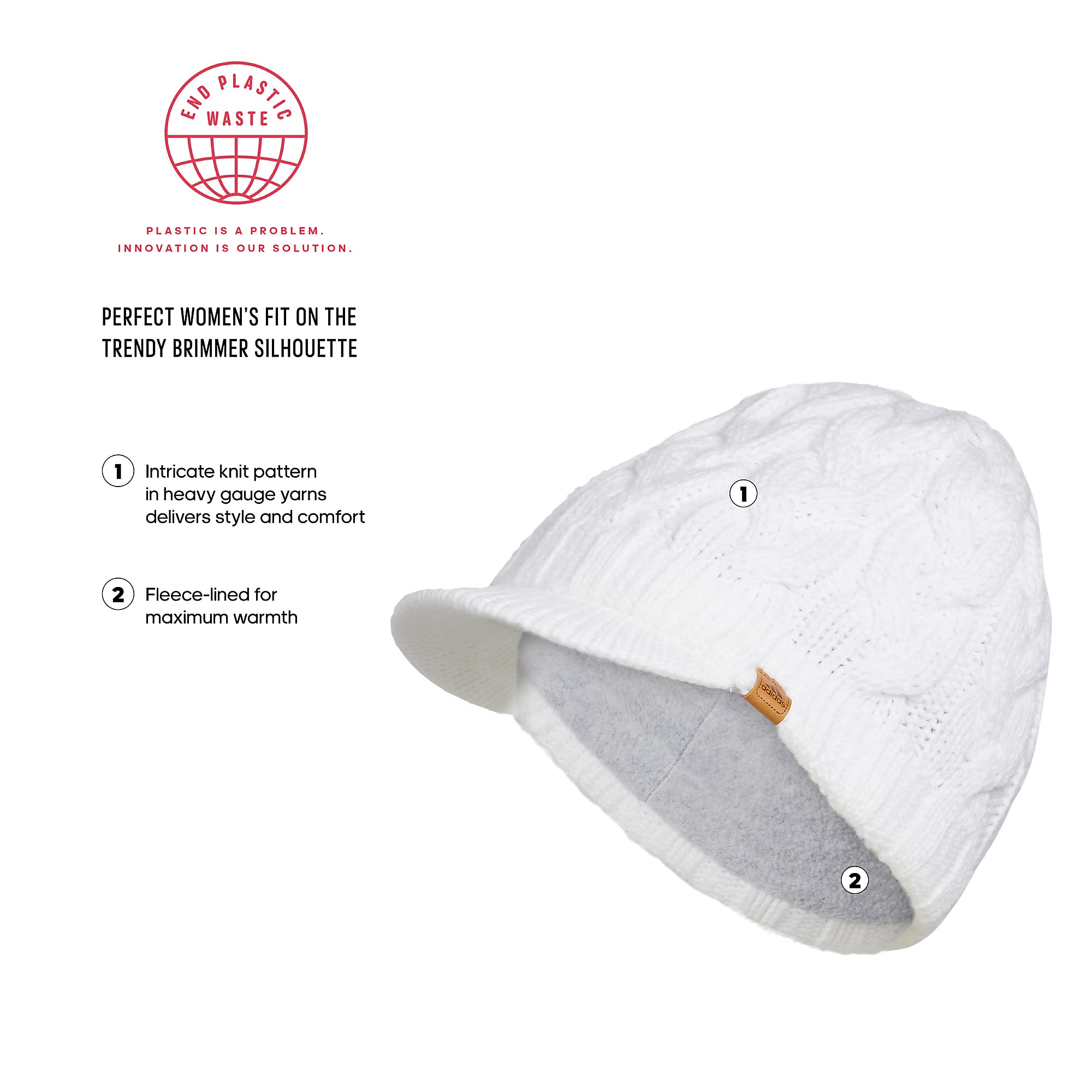 adidas Damen Winter-Hut Crystal Brimmer Beanie