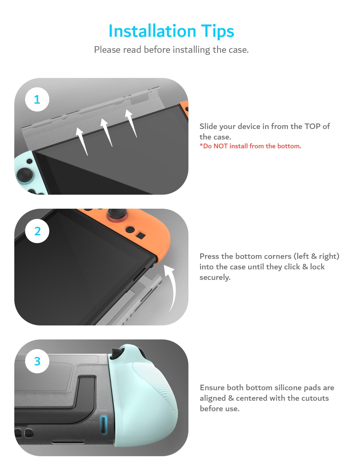 TUDIA Custodia a Scatto Compatibile con Nintendo Switch 2 (2025) [Accesso al Supporto] Cover Sottile e Antigraffio per Impugnatura Ergonomica in TPU Antiurto (Rosso/Blu, Retro Nero)
