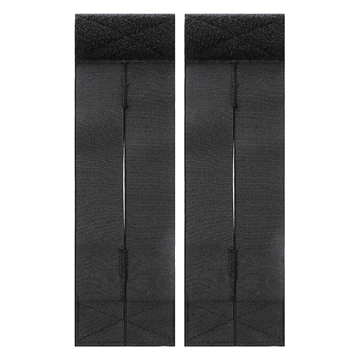 Sarini Lot de 2 Sangles élastiques réglables pour Gants de Baseball, Trou Ouvert, Accessoires pour Gants de Softball, Sangles élastiques pour Gants de Baseball, 36 x 10 cm, Noir