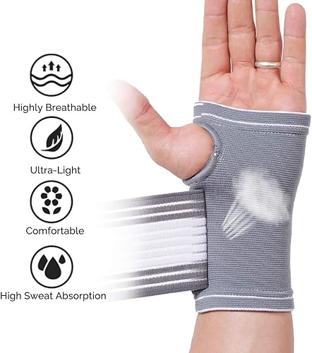 Miniatura 7 de NeoTech Care Soporte de muñeca de palma de mano, gris (talla M, 1 unidad)