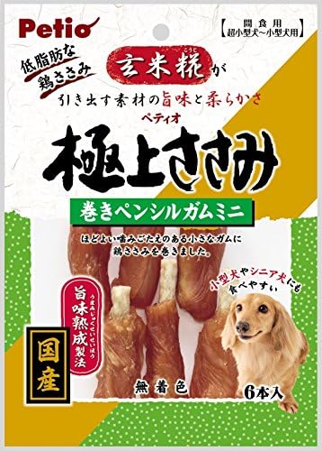 ペティオ (Petio) 極上ささみ巻きペンシルガムミニ 6本
