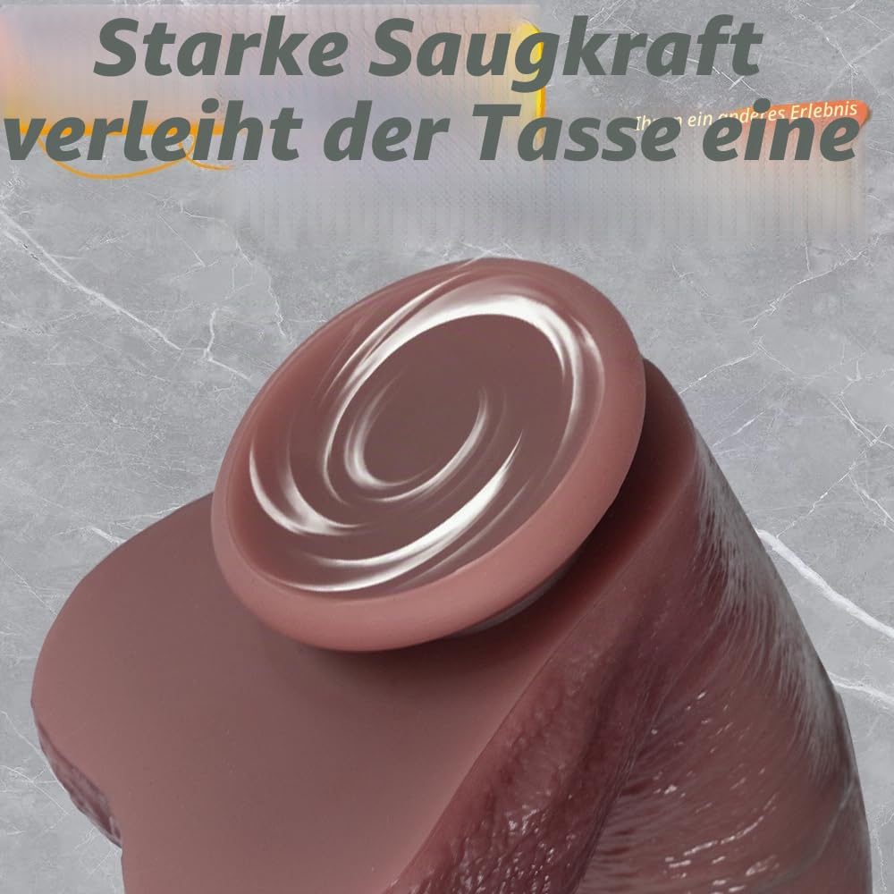 Groß Realistischer Dildo Analplug extra dick Analdildos mit Saugnapf Silikon Penis Nachbildung mit Echter Eichel und Hoden Buttplug Erotik Masturbator Sex Spielzeug für Frauen Männer (L)