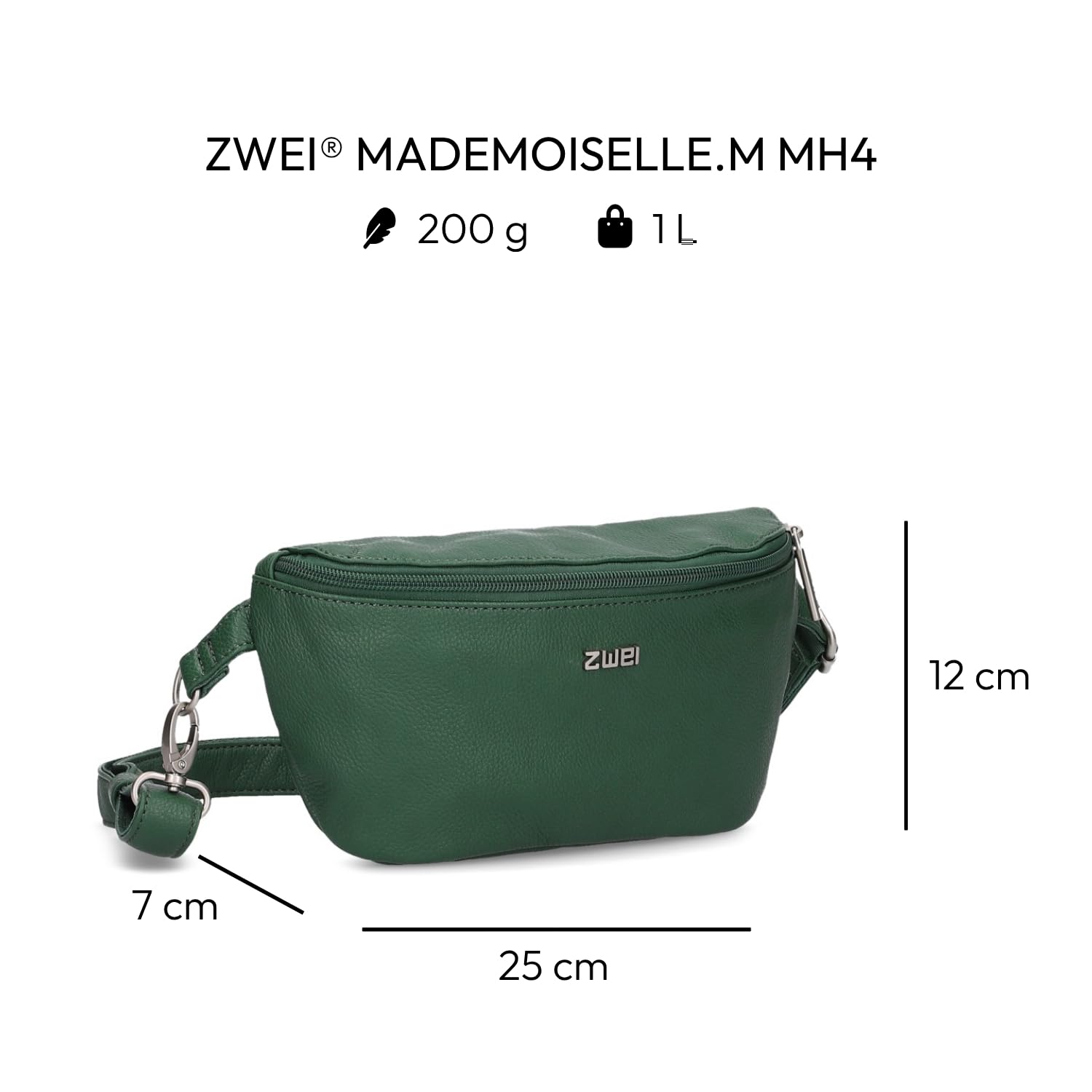 Mademoiselle.M MH4 Moos ZWEI Unisex Dorosły, Moos, Talla única, zwykły