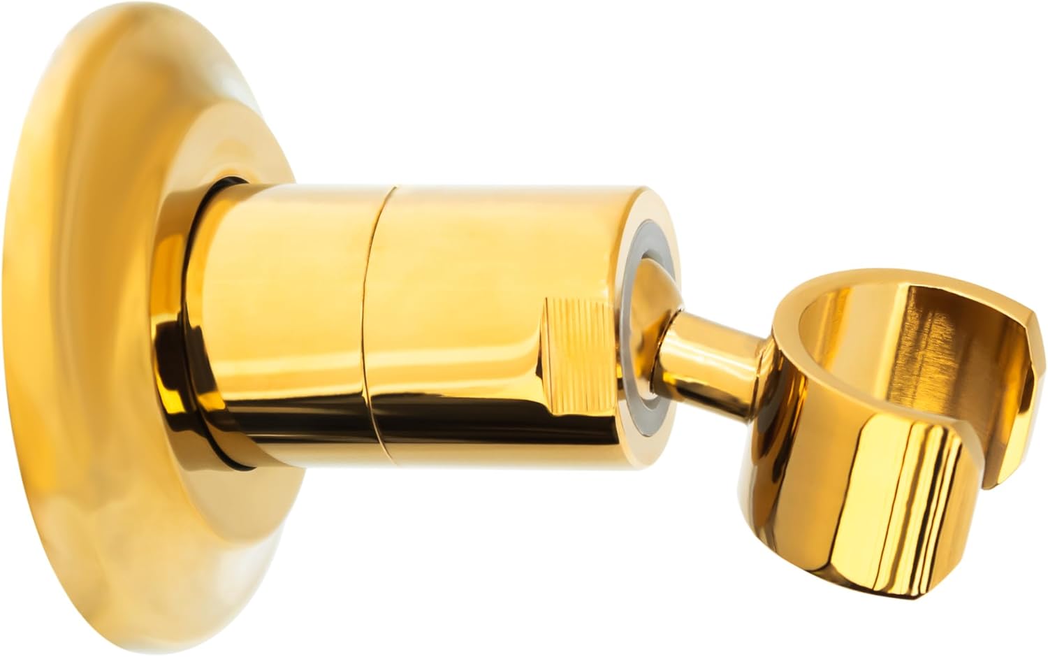 High Sierra® - Solid Metal Wall Mounted Holder for Handheld Shower Heads - Polished Chrome Finish