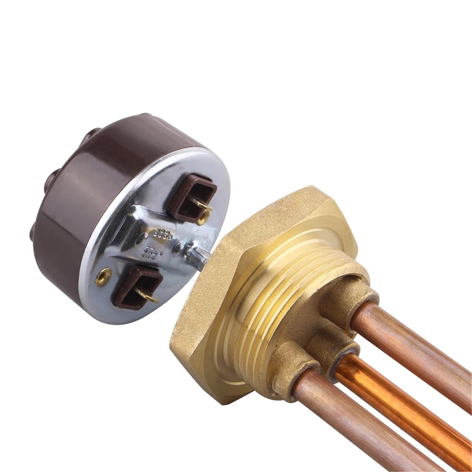 Calentador de agua eléctrico DN32 con interruptor control temperatura termostato elemento calefactor 220V 1.5KW 2KW 3KW Uds(1.5kw)