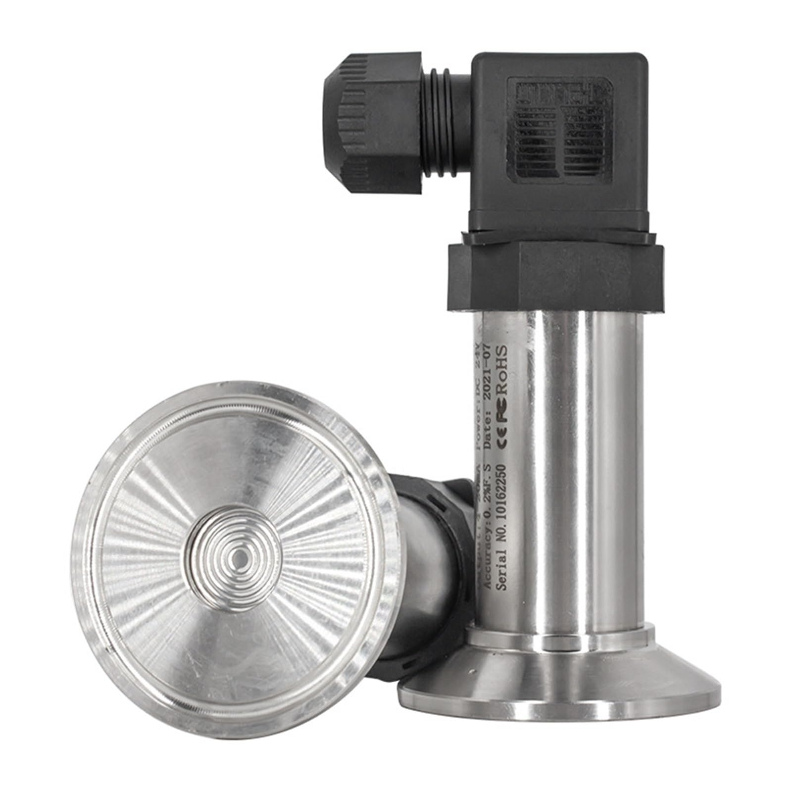 Transmisor de presión sanitaria película plana Tri-clamp 0-10V 4-20m Salida DC24V potencia 1 Uds(0-10V output,0-60bar)