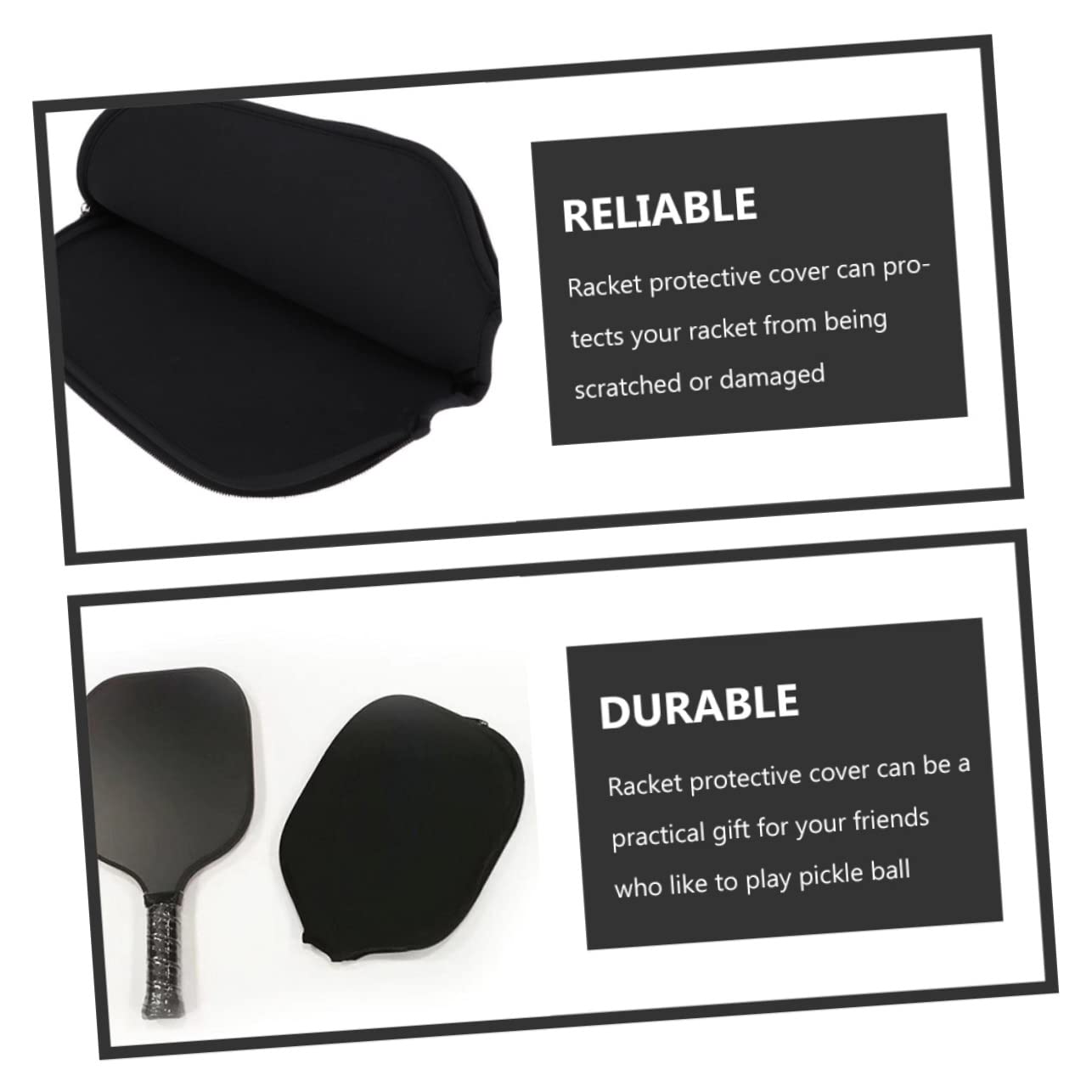 SUPVOX 2pcs Tennis Accessories Racket Covers Portable Racket Protector Reusable Case