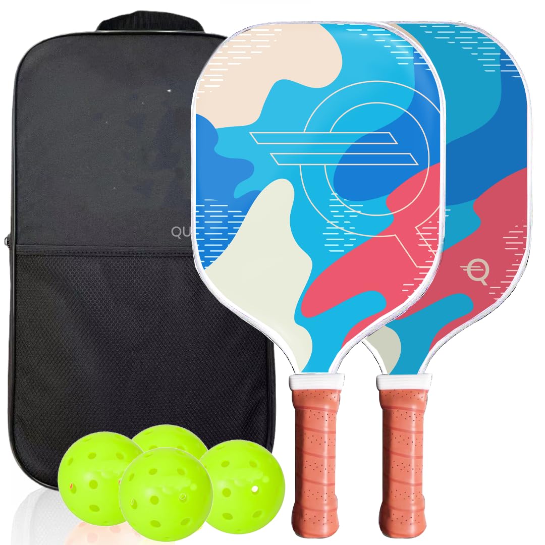 Quasi Continental Composite Fibre Pickleball Paddle | Polypropylene Honeycomb Core | 19 mm Thickness | 225g | Balanced Power and Control | Beginner to Advanced | Free 4 x Performance Balls, 1 x Cap (B0DGTTM81L) Amazon Price History, Amazon Price Tracker