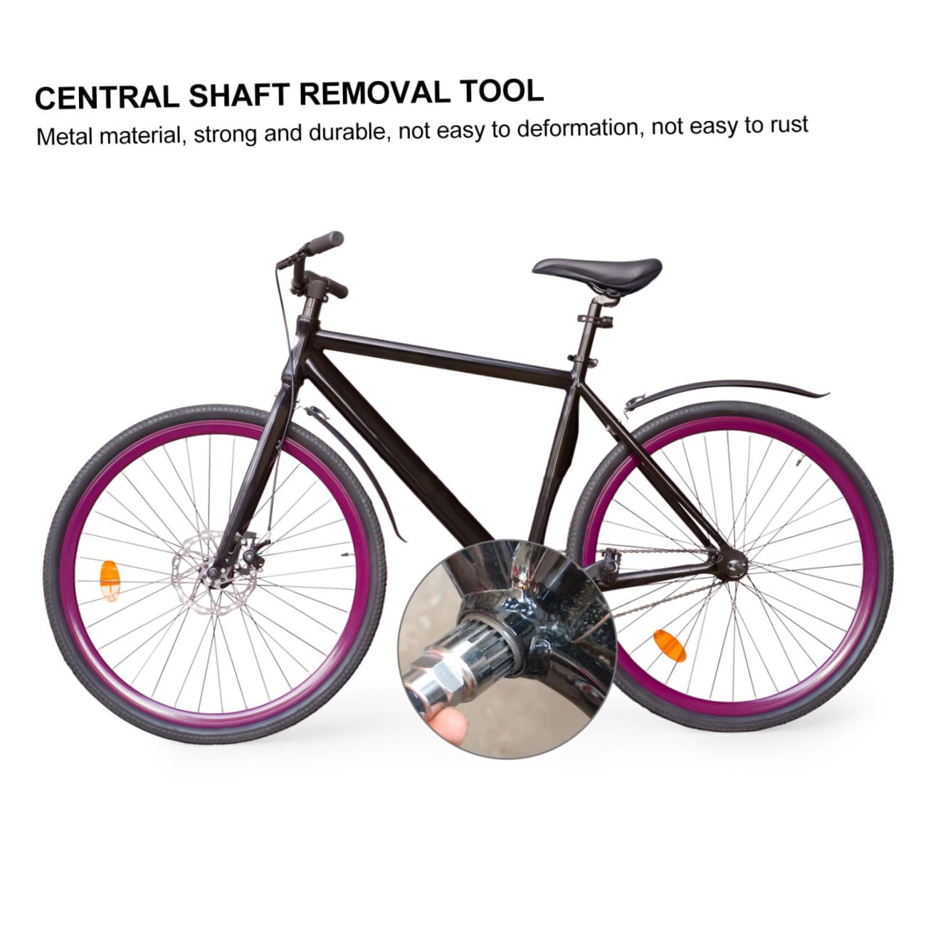 Hemobllo Estrattore per Pedivelle Bici Kit di Rimozione Movimento Centrale Strumento Estrattore Guarnitura per Ciclismo all Aperto