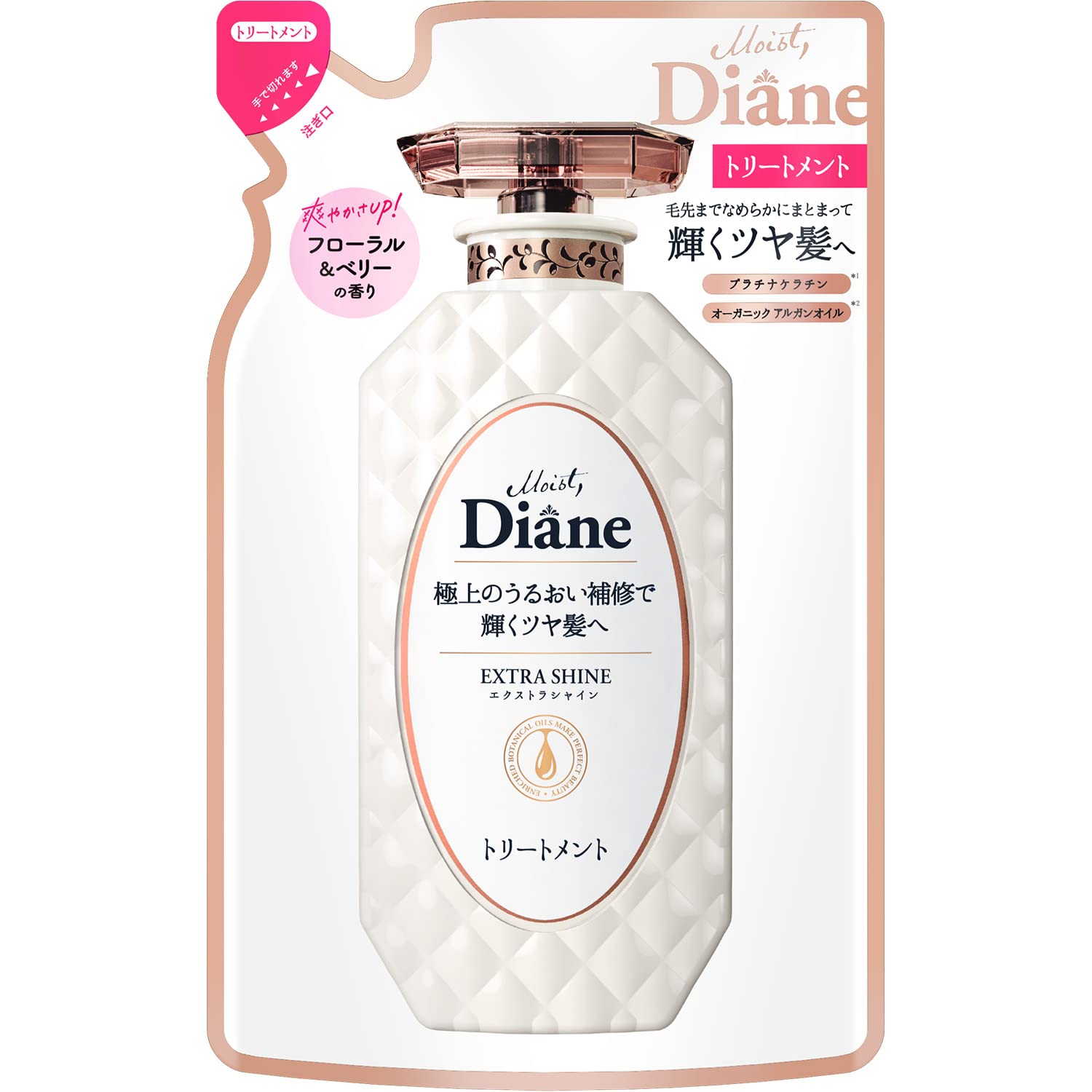 Moist Diane Perfect Beauty Extra Shine Treatment Refill 330ml - Floral Berry Scent