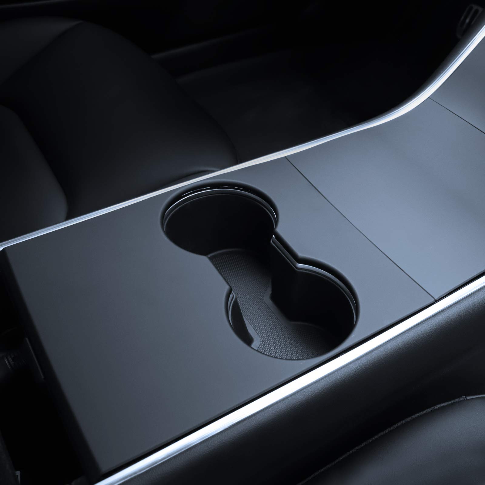 Motrobe Tesla Model Y Model 3 Center Console Panel Cover Matte Black