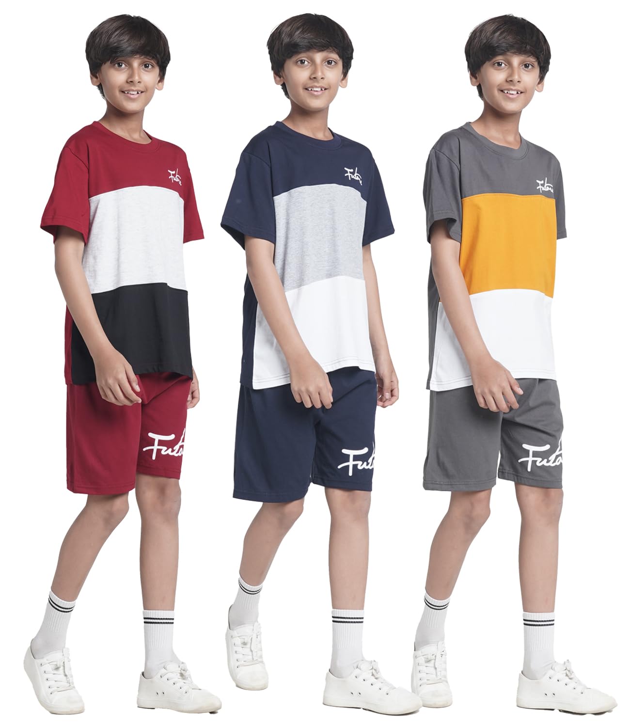 T2F Boys Cotton Printed Regular Fit T-Shirt and Shorts Clothing Set (Pack of 3) - Review, Price and Buying Guide