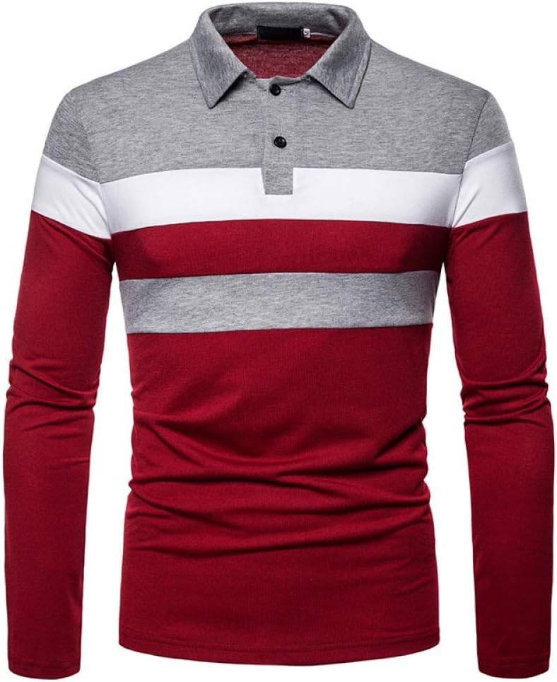 HHGKED Polo Shirts for Men Casual Short & Long Sleeve Golf Slim Fashion Shirts