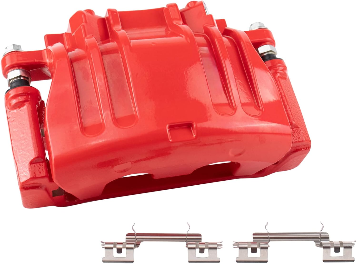 TRQ Front Left Right Brake Caliper w/Bracket Performance Red Driver Passenger Side Compatible with 2005-2011 Chrysler 300 2009-2011 Dodge Challenger 2006-2011 Charger 2005-2008 Magnum
