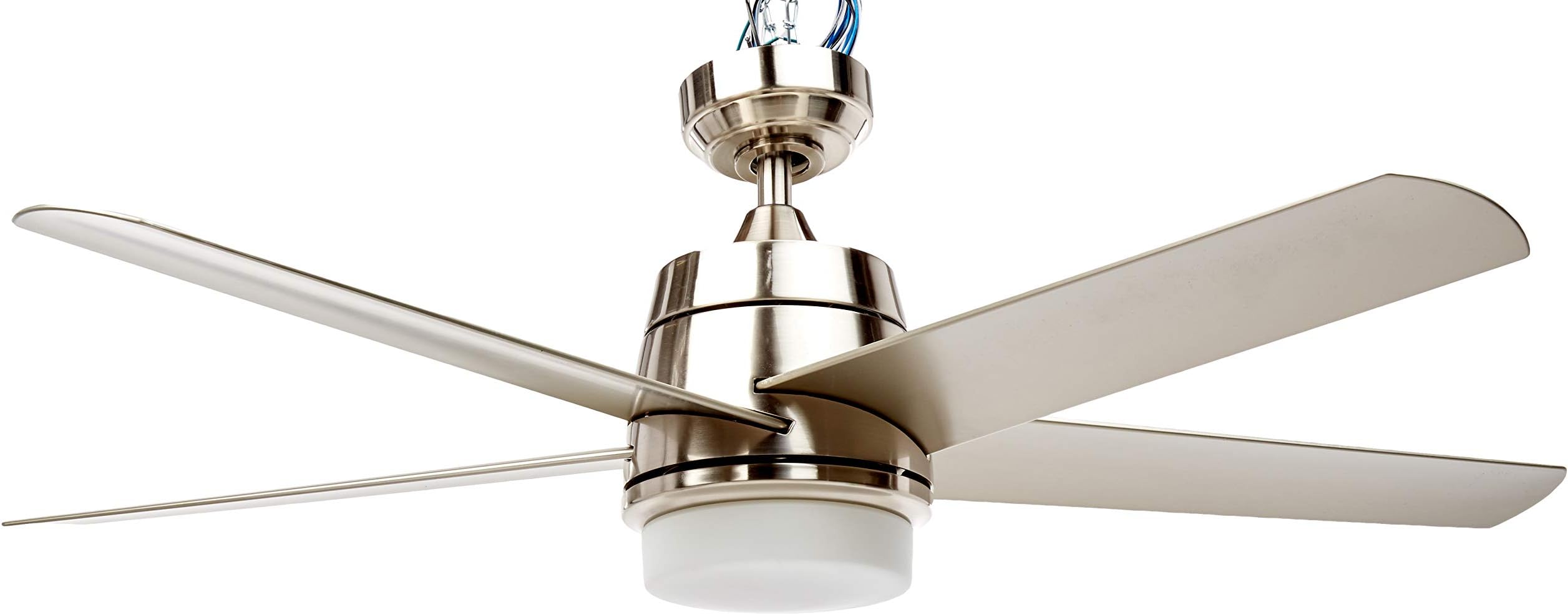 Fanimation LP8064LBN Berlin Ceiling Fan with LED Light Kit, 52 Inch, Brushed Nickel