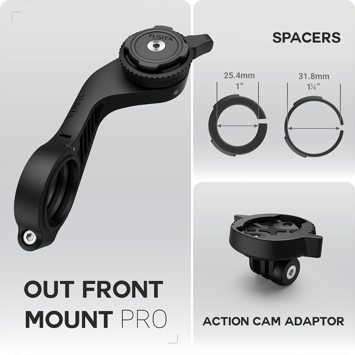 TUSITA Twist Lock out Front Mount Pro - Ciclismo