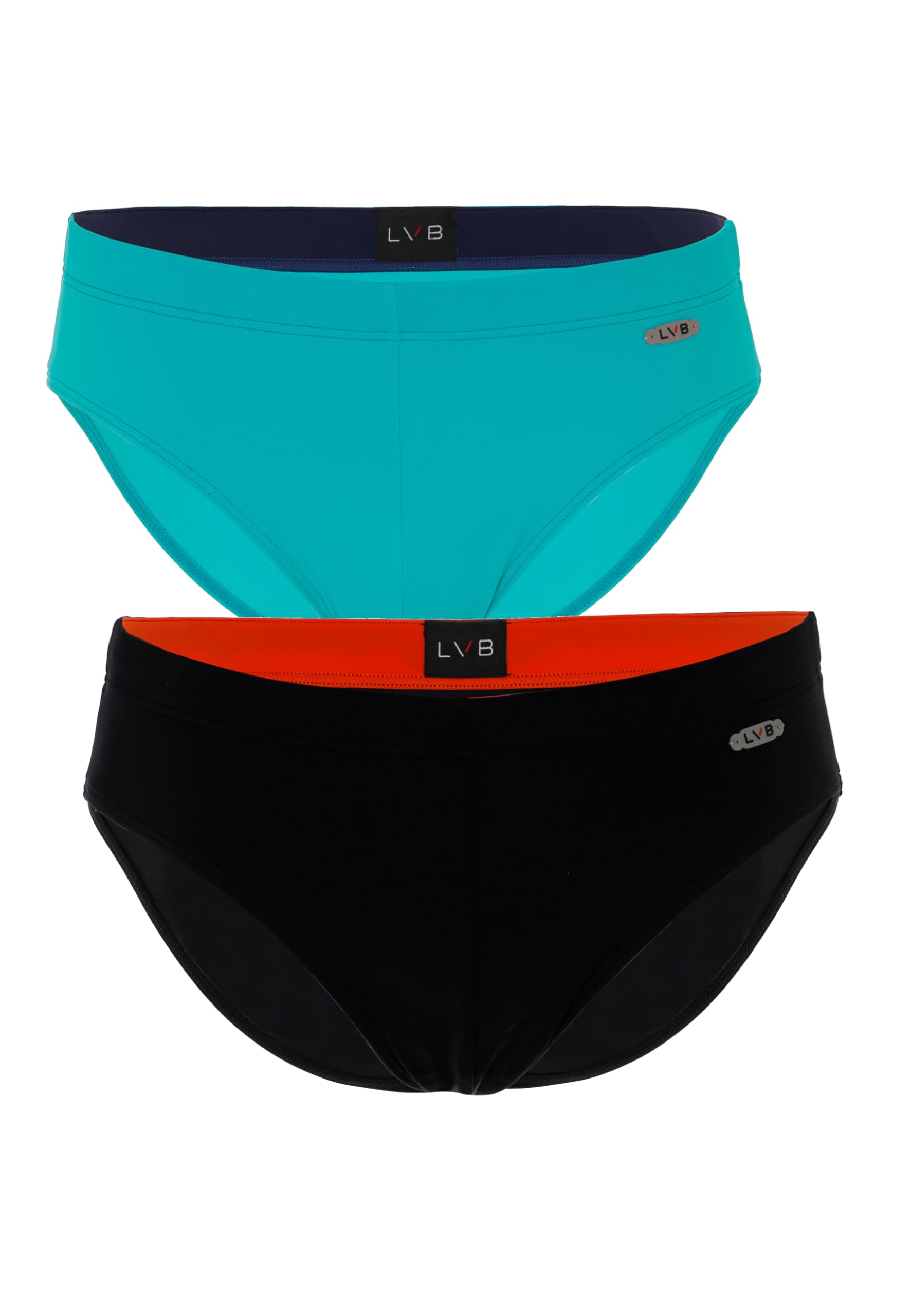 LVB Costume a slip Rcs Bi-pack Uomo x2, Verde+Nero, XL