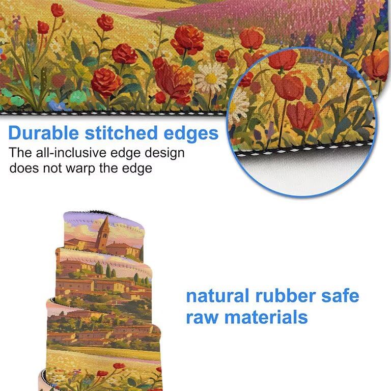 Tapis de souris de qualité avec bords cousus durables - 4