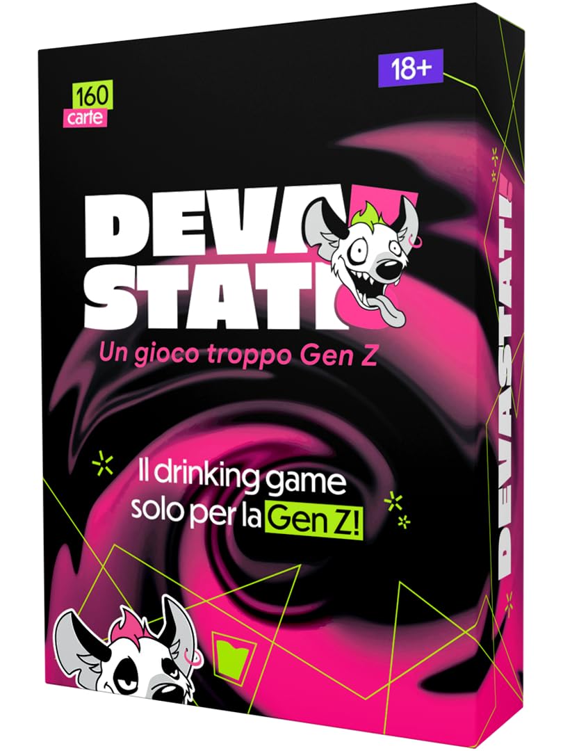 Gen Z Drinking Game | Gioco da Tavolo alcolico per Gen Z (18+) | Carte per Bere, sfide, obbligo o verità e Gossip | Perfetto per L'Estate, Compleanni e Serate tra Amici o universitarie