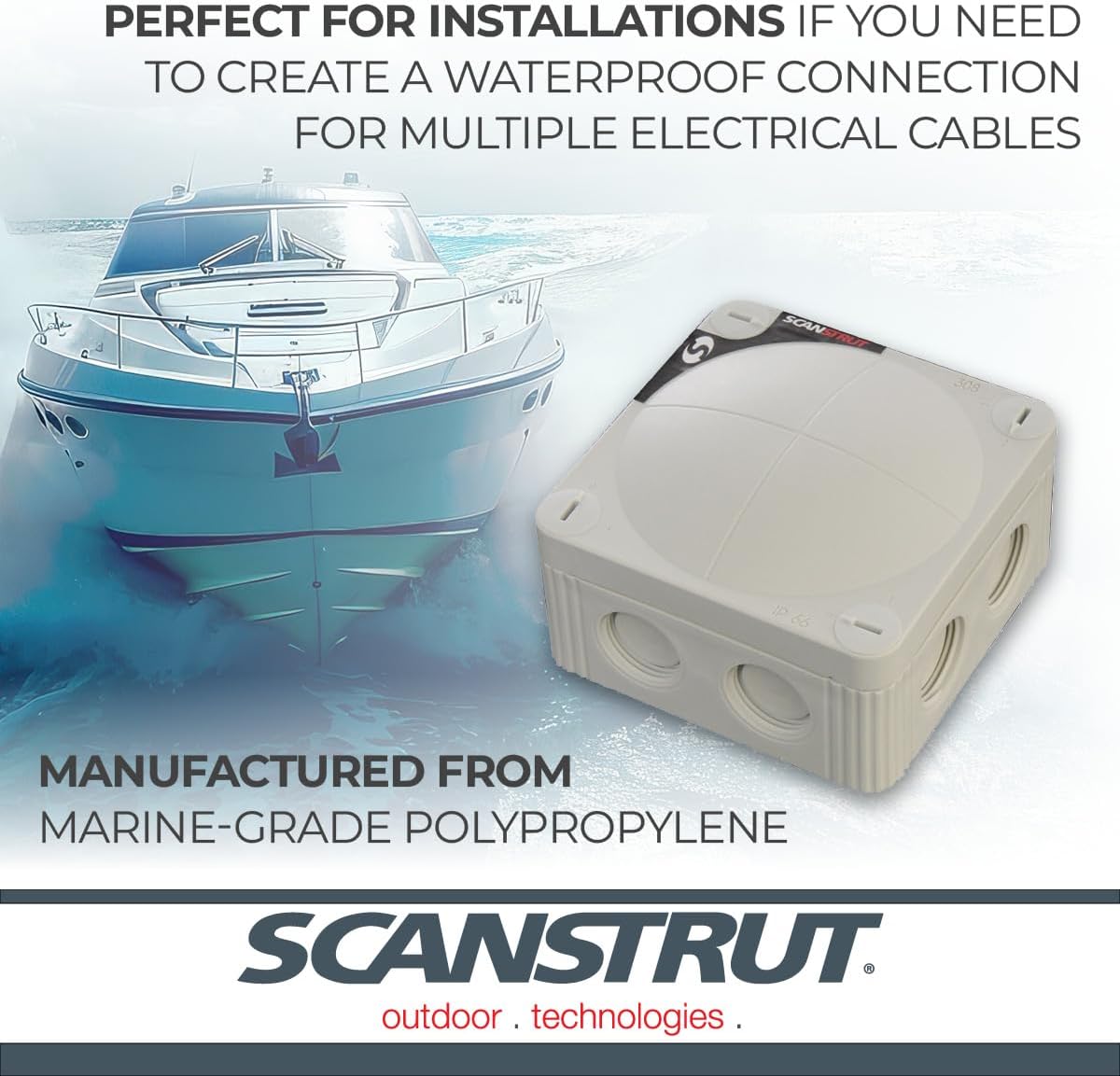 Scanstrut SB-8-5 Waterproof Electrical Junction Box - 5-Way