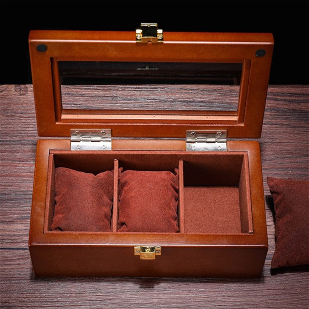 XBTGS Caja organizadora de relojes de madera, caja de madera, caja de madera, caja de almacenamiento de relojes de moda, cajas de regalo, caja de joyería, caja de joyería