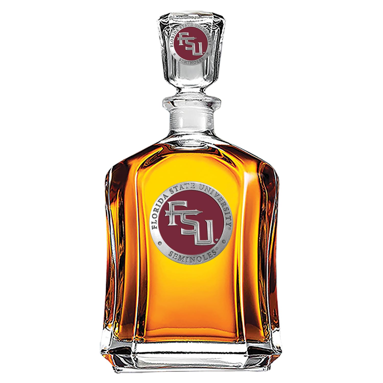 Heritage Pewter Florida state Capitol Decanter | 24 OZ Liquor Pourer | Expertly Crafted Pewter Glass