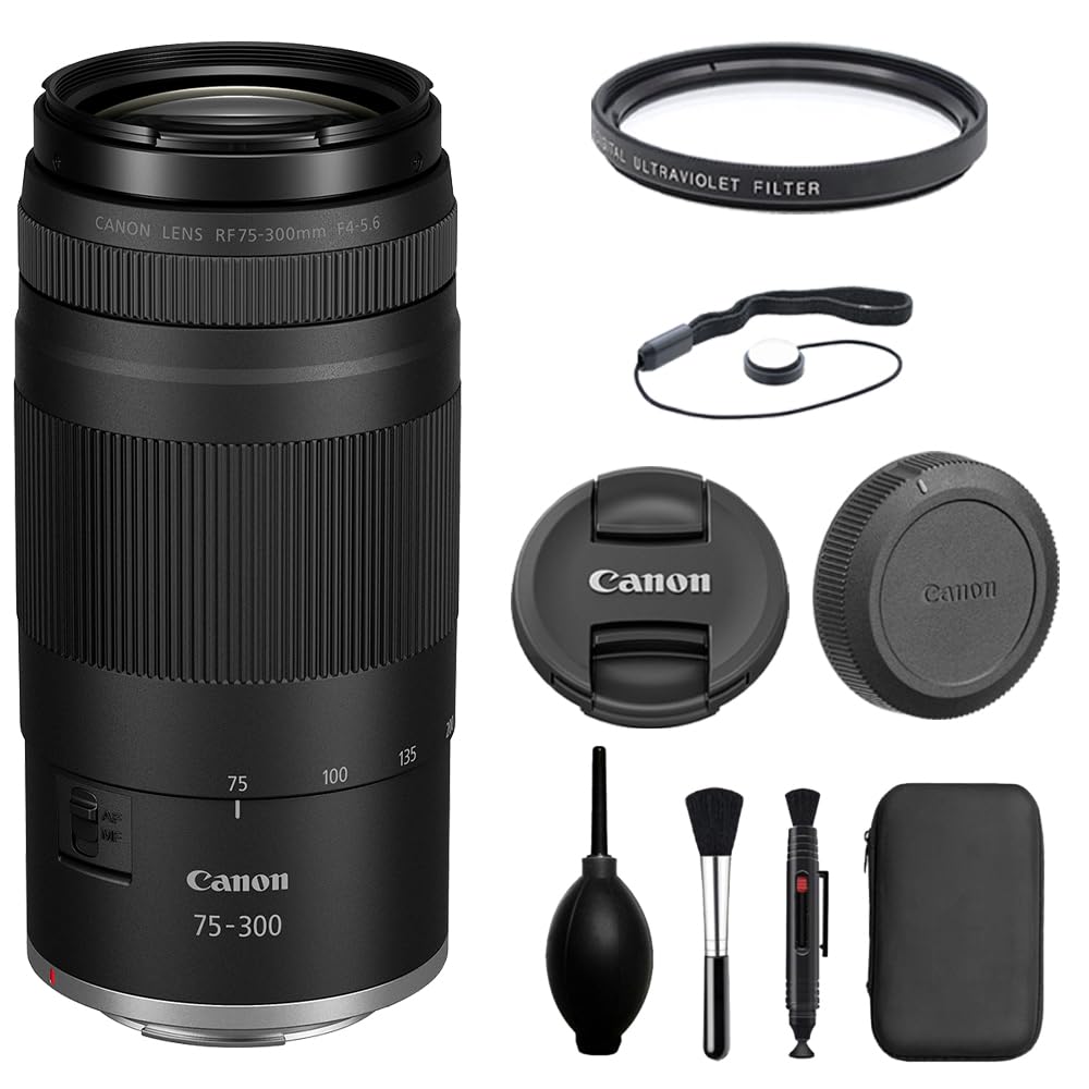 Amazon.com : Canon RF75-300mm F4-5.6 Zoom Lens with UV Filter +