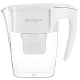 Aquagear Water Filter Pitcher – Lead, Chlorine, PFOA/PFOS, Microplastics Filter, 10 Cup...