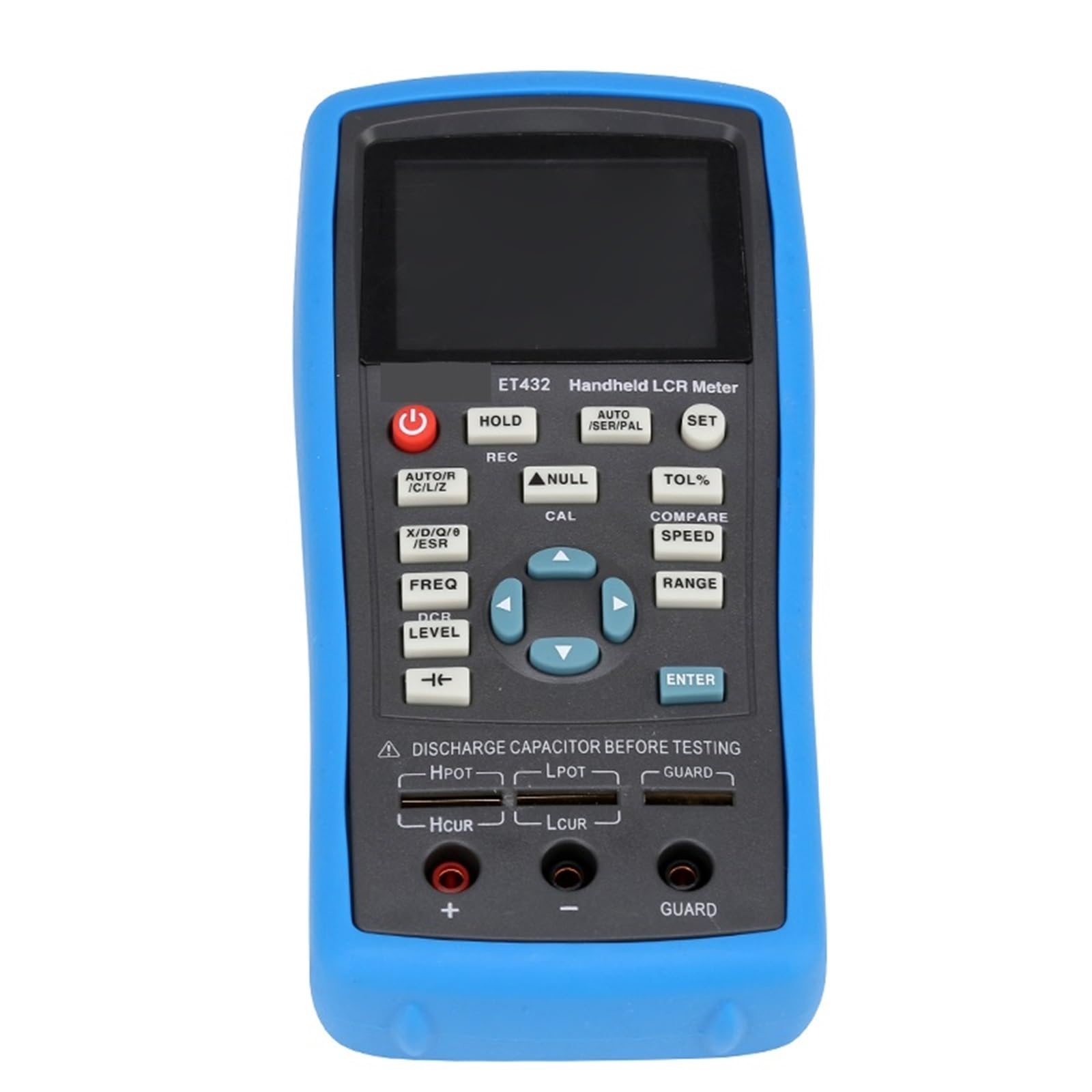 Multimetr cyfrowy, LCR Cyfrowy miernik mostkowy ET430 ET432 USB Przenośny o wysokiej precyzji pojemnościowy indukcyjny pomiar rezystancji Wyświetlacz cyfrowy Wszechstronne możliwości pomiarowe(ET432)