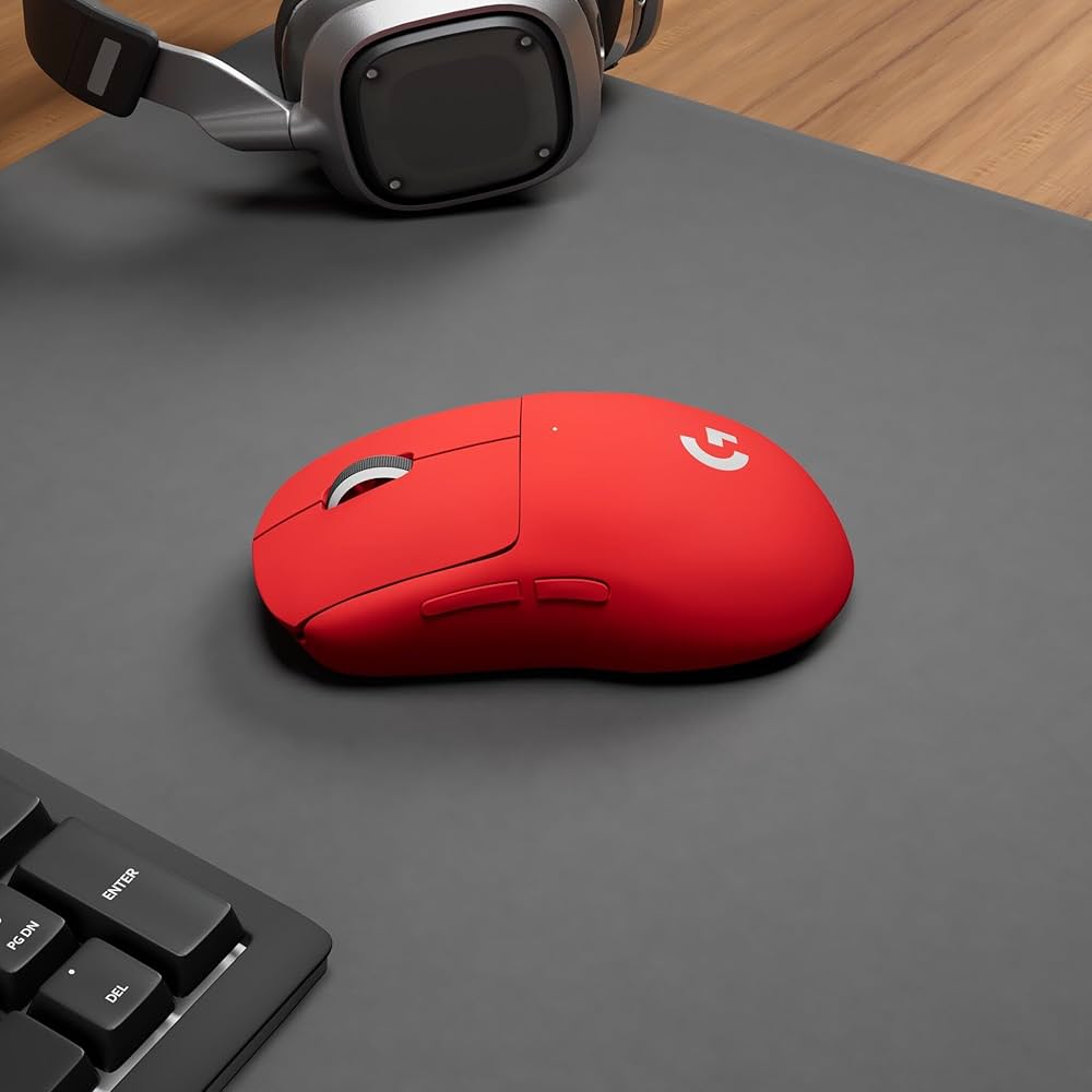 【ほぼ未使用】GPRO SUPERLIGHT RED Logitech G PRO X Superlight Wireless Gaming Mouse - Red (No