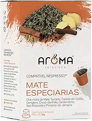 Aroma Selezione Cápsulas De Chá Mate Thermogenico Compatível Com Nespresso Contém 10 Cápsulas