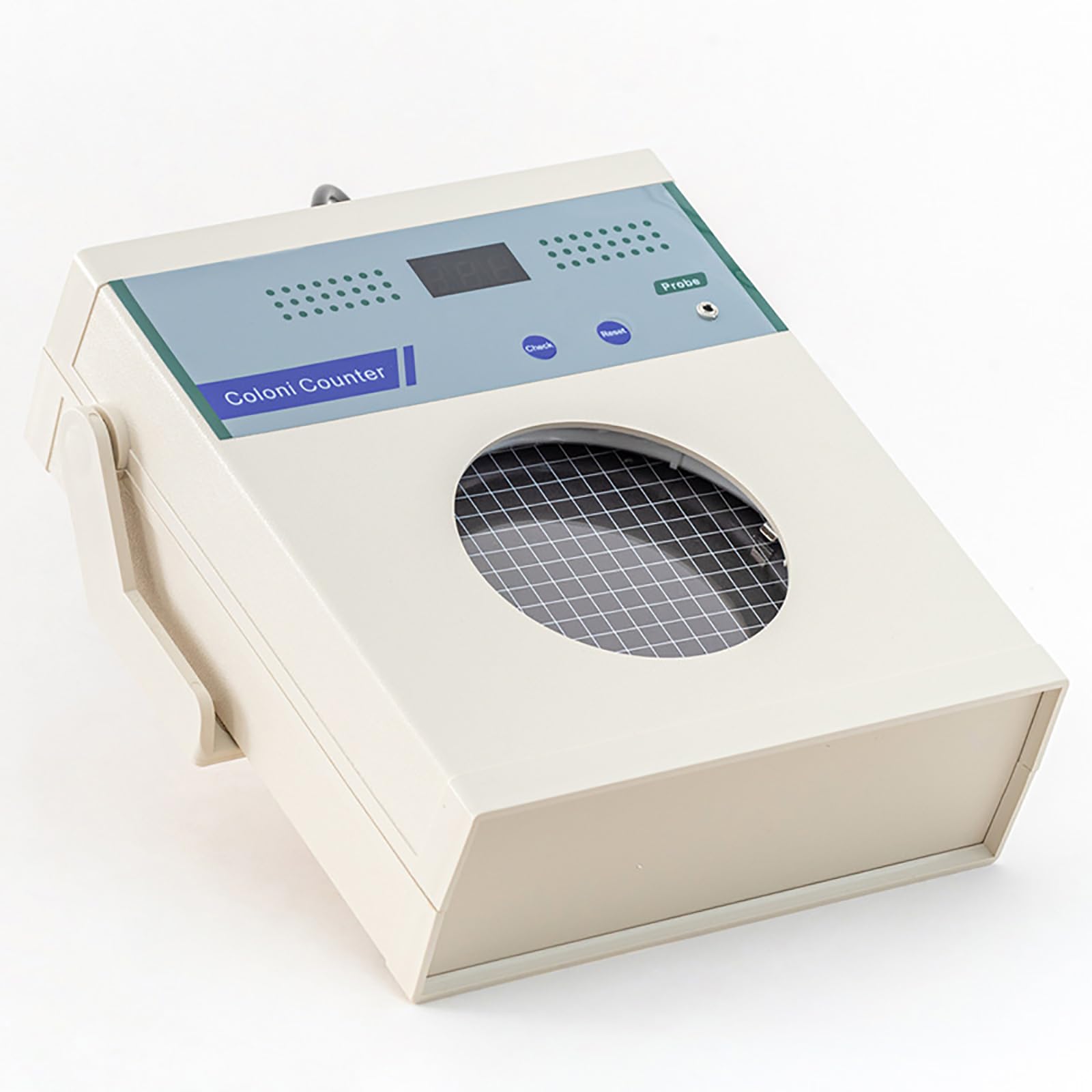 HTDRE Microbial Colony Counter with Magnifying Glass and Probe Pen, Accurate Microbial Testing Device for Laboratories, Food, Cosmetics, and Chemical Industries