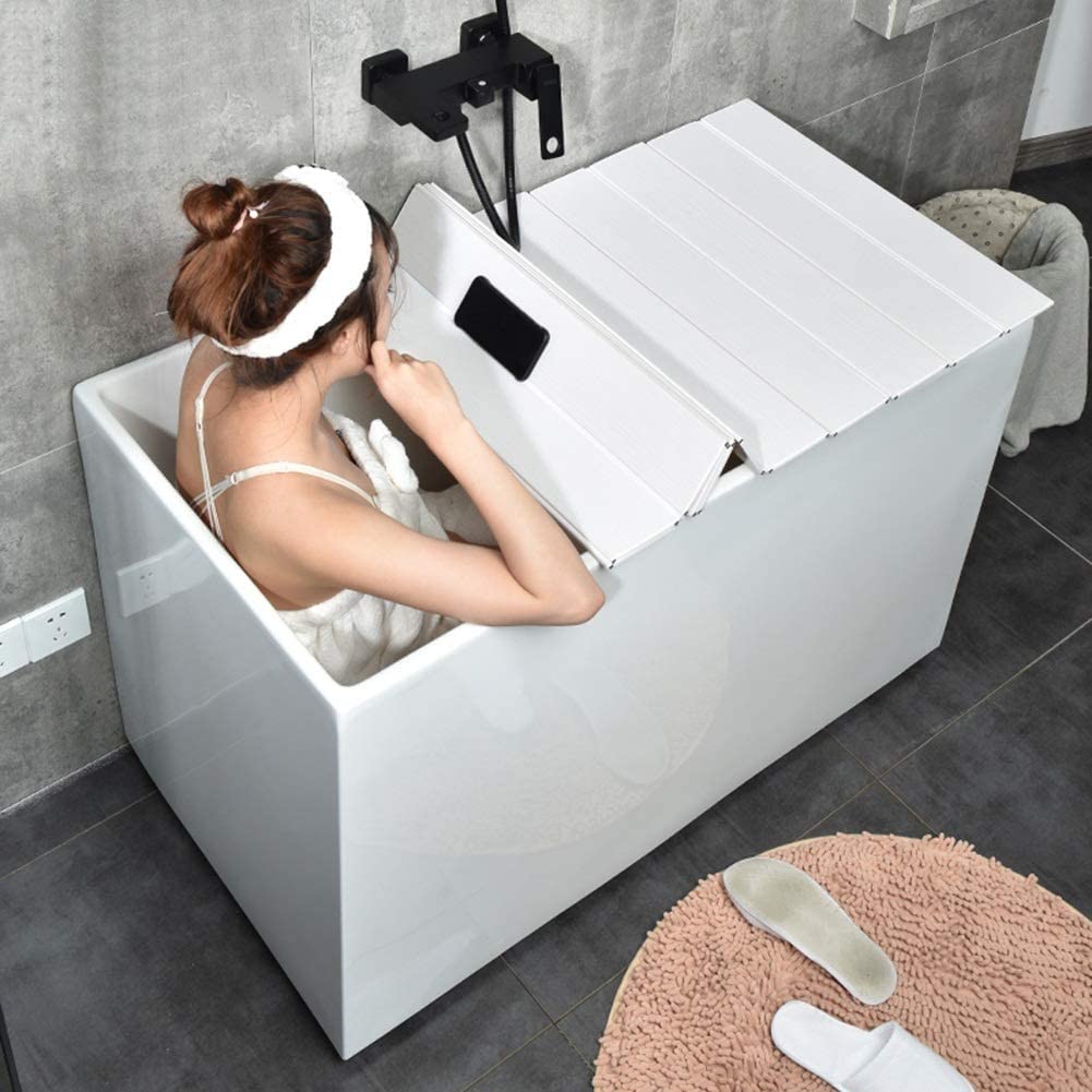 Couvercle de baignoire JATIBOSH pour un moment détente avec livre et bougie dans votre bain