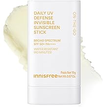 innisfree Daily UV Defense Sunscreen Stick SPF 50+​, Korean Sunscreen Stick for Face &amp; Body, Water Resistant, For All Skin Types