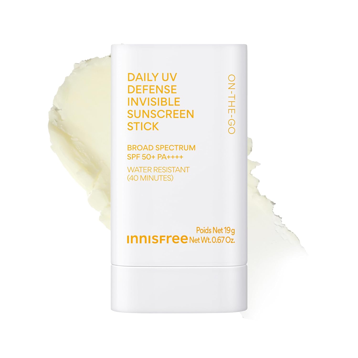 innisfree Daily UV Defense Sunscreen Stick SPF 50+​, Korean Sunscreen Stick for Face & Body, Water Resistant, For All Skin Types