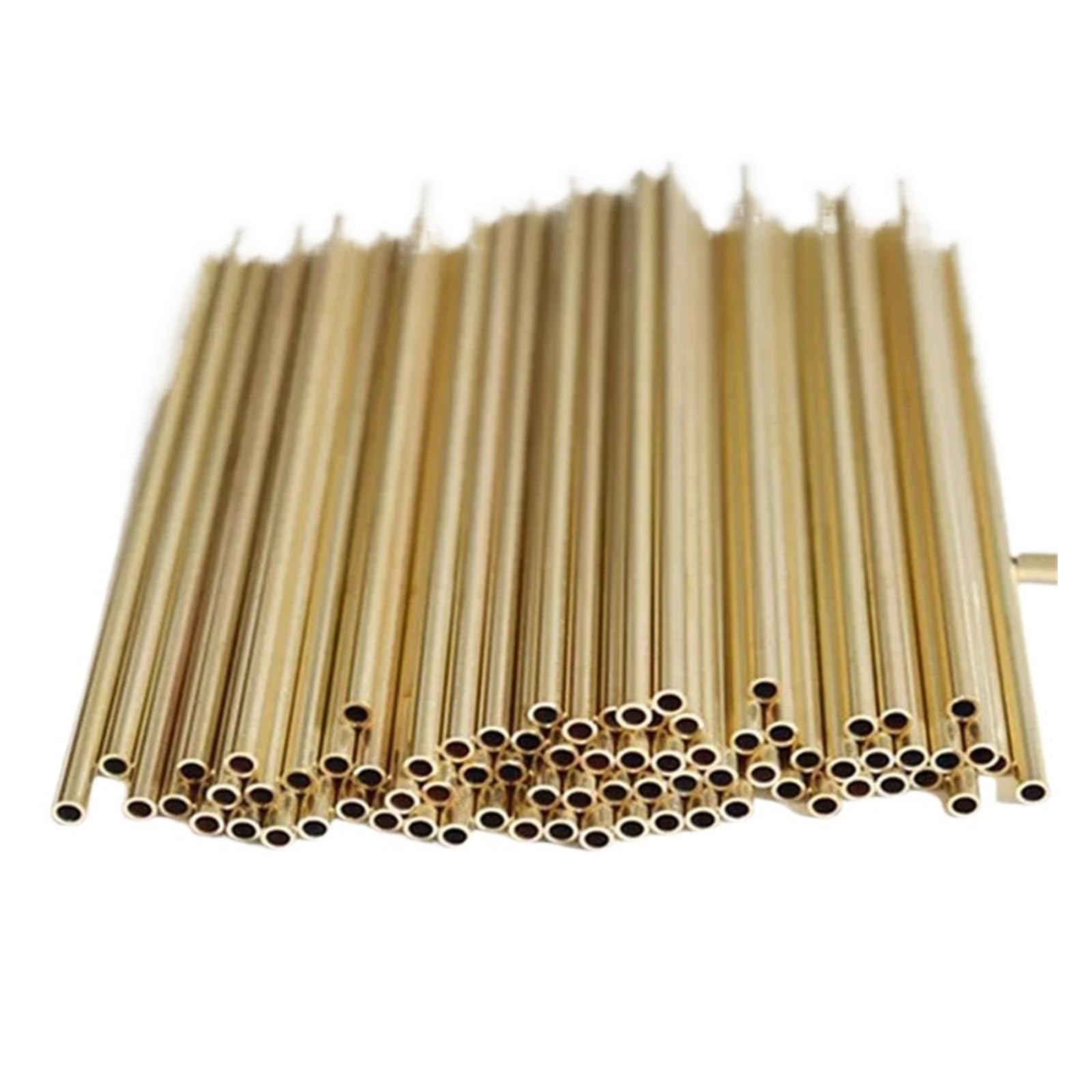 Brass Tube Length 500mm Brass Tube OD 1/1.2/1.3/1.5/1.6/1.8/2/2.5/3/3.5/4/4.5/5/5.5mm Wall Thickness 0.15mm-1 for Automotive use(5x1.5x500mm)