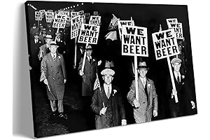 Vintage Prohibition Beer Poster, A Nostalgic Touch for Beer Lovers and History Buffs